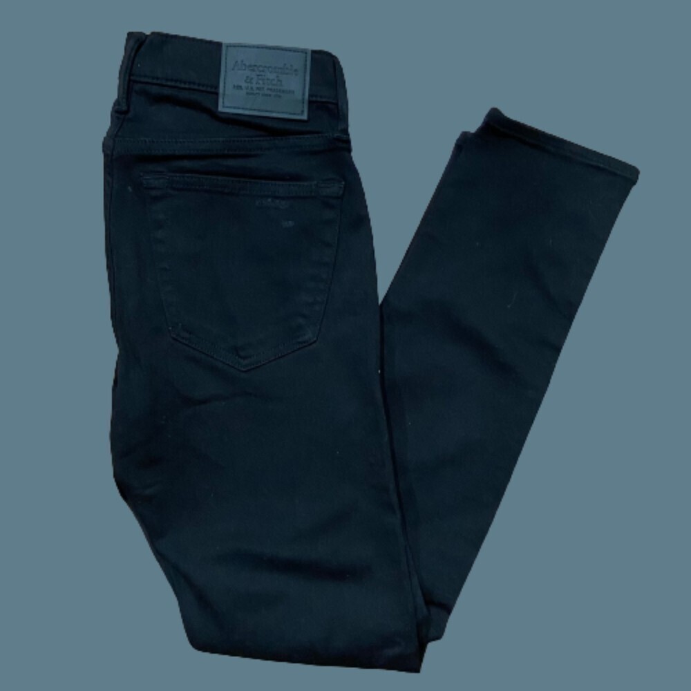 Abercrombie & Fitch Jet Black Skinny Jeans